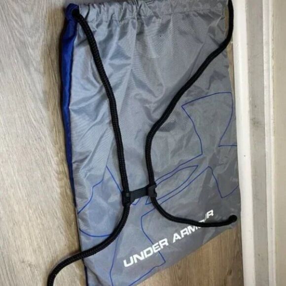Under Armour Blue Backpack Ozsee Sackpack Drawstring All Sport Backpack Blue - Picture 2 of 3
